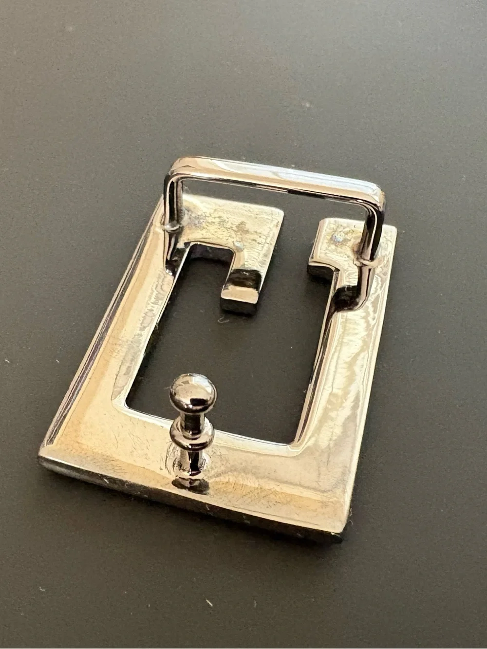 GUCCI Silver Tone Belt Buckle Piece